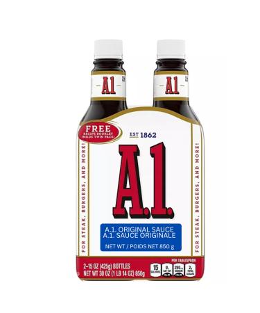 A-1 Steak Sauce 15 oz - 2 Pack