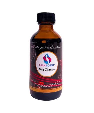 Nag Champa Burning Fragrance Oil for Diffuser Aromatherapy Home Fragrance Premium Quality 100% Oil 2 OZ | Miamiscent | Ideal for Meditation and Stress Relief fragrance warmer and essential oil warmer Nag champa 2 Fl Oz (Pa