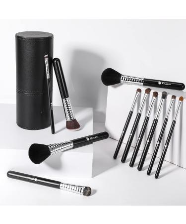 Ducare 11-Piece Professional Makeup Brush Set | Premium Soft Brushes with Fashionable Wood Handles & Holder | High-Quality Beauty Tools - Buy Online on GoSupps.com