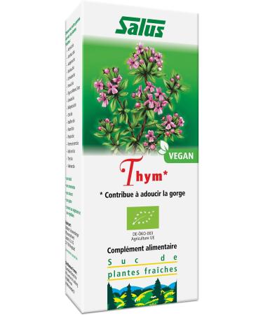Salus Organic Thyme Food Supplement Based on Organic Thyme Juice Upper Respiratory Tract and Contributes to Physical Well-being Vegan 200 ml - Buy Online on GoSupps.com
