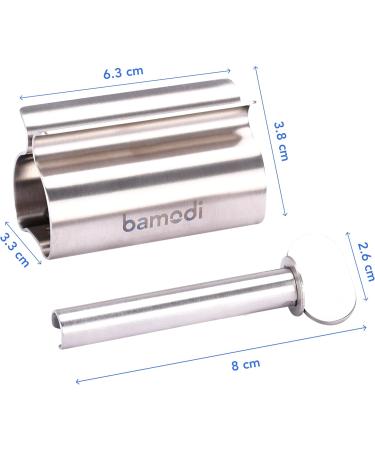 Bamodi Stainless Steel Toothpaste Squeezer Set of 2 - Rustproof Durable & Easy to Use for All Tube Sizes - Reduces Waste for Kids & Adults - Buy Online on GoSupps.com
