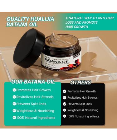 Pure Raw Batana Oil for Hair Growth - Unrefined Dr. Sebi Formula from Honduras | Boost Hair Thickness for Men & Women - Buy Online on GoSupps.com