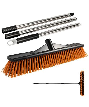 Floor Scrubbing Brush | Portable Scrubber for Floor Scrubbing Portable Floor Scrub Brush Grout Brush Outdoor Sweeping Brush for Warehouses Garages Balconies Decks Swimming Pools Dtt 50cm