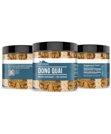 Earthborn Elements Chinese Motherwort & Dong Quai Capsules Bundle (200 Capsules) Pure & Undiluted No Additives - Buy Online on GoSupps.com