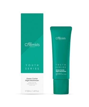 Skin Chemists Green Caviar Night Face Moisturizer | Anti Aging Night Face Cream infused with Green Caviar Extract Coconut Oil and Essential Vitamins | Face Cream for Age-Defying Skin Resurfacing