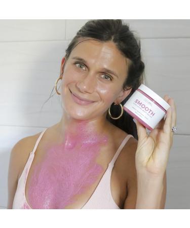Teami Smooth Body Scrub - Nourishing Exfoliating Sugar Scrub for Glowing Skin - Gentle Body Exfoliator for Women & Men - 8oz Non-Oily Formula - Buy Online on GoSupps.com