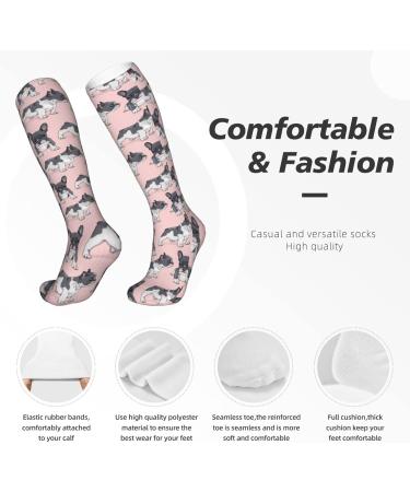 Shop French Bulldog Puppy Compression Socks for Men & Women - 15-20 mmHg Circulation Support for Running & Cycling - Buy Online on GoSupps.com