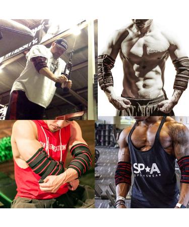 Mowane XL Weightlifting Elbow Sleeves - Adjustable Compression Support for Men (1 Pair) - Buy Online on GoSupps.com