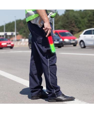 TOPPERFUN Traffic Wand LED Traffic Control Night Wands Red and Green Safety Light Wands Air Marshaling Signal Wand LED Glow Sticks for Airport Parking Car Directing C - Buy Online on GoSupps.com