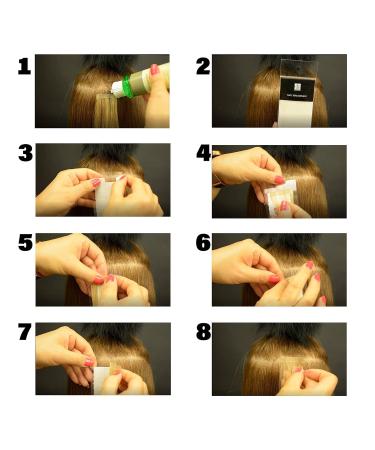 Premium Tape Extension Replacement - 36 Double Sided Adhesive Tabs for Tape-in Extensions | Professional Quality | 72 Pieces (6 Sheets - Buy Online on GoSupps.com