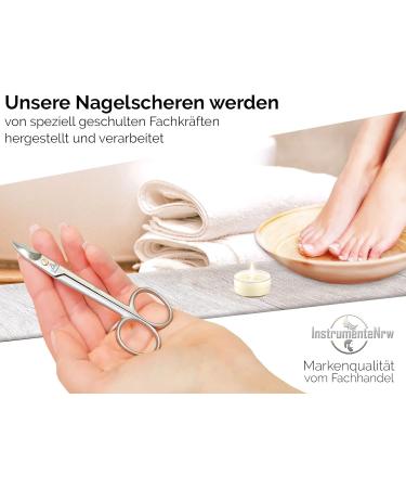 Professional Toenail Scissors for Thick Nails | Rust-Free Stainless Steel | 10.5 cm Pedicure Tool - Buy Online on GoSupps.com