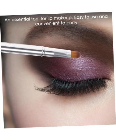 Beatifufu Double Ended Lipstick Brush Lip Professional Lip Brush Beauty Supply Reusable Lip Brush Cosmetic Lipstick Brush Multifunctional Brush Portable Lipstick Brush Makeup Brush 12x1x1cm Silver - Buy Online on GoSupps.com