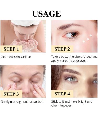 Turmeric Vitamin C Eye Cream Eye Cream For Dark Circles Puffiness Crows Feet and Under Eye Bags with Vitamin C & Hyaluronic Acid for Fine Lines & Wrinkles & Brighten All Skin Tones - Buy Online on GoSupps.com