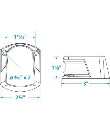 Seachoice Bow Light Marine Navigation Chrome Bi-Color 2.75 in - Buy Online on GoSupps.com