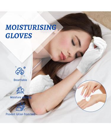 Migliore Wear 5 Pairs White Cotton Gloves for Eczema with Touchscreen Fingers Moisturising Gloves for Dry Hands Hand Care Jewelry Inspection Eczema Gloves for Adults with 1 Free Wash Bag 5 Pairs-Touchscreen Touchscreen White-M - Buy Online on GoSupps.com