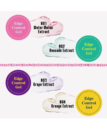 Immetee Edge Control Gel with Brush - Flyaway Tamer & Afro Hair Styling Gel (100g Green-Avocado) - International Shipping Available - Buy Online on GoSupps.com