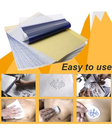 Yuelong 30pcs Tattoo Practice Skin & Transfer Paper Set for Artists - 10 Skin Sheets + 20 Transfer Papers - Buy Online on GoSupps.com