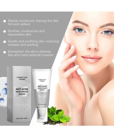 Anti-Acne Cream for Women - Face Cream for Acne Prone Skin - Oily Skin Moisturiser - Acne Control Facial Cream with Hyaluronic Acid and Niacinamide - Acne Remover Cream for Moisturizing Hydrating - Buy Online on GoSupps.com