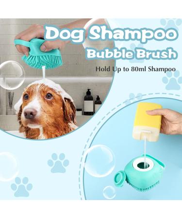 Fuyihgl Shampoo Brush for Dogs & Cats - Silicone Bubble Brush with Soap Dispenser & Loop Handle (Green) - Ideal Pet Bathing Tool - Buy Online on GoSupps.com