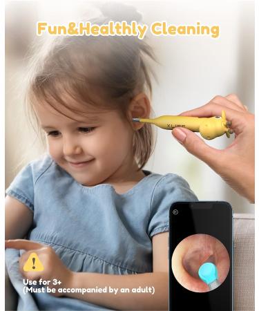 Xlife Wireless Ear Wax Removal Tool with 6 LED Lights and 360-Degree Gyroscope - Kid-Friendly Ear Cleaner and Earwax Remover - Compatible with Smartphones - Buy Online on GoSupps.com