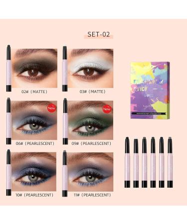 Eyeshadow Sticks Set Waterproof & Smudge-Proof Eyeshadow Sticks Set Cosmetic Makeup Eyeshadow Pencils for Women Frifer 2 Teams - Buy Online on GoSupps.com