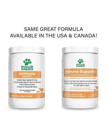 Doggie Dailies Omega 3 for Dogs - 225 Soft Chews - Salmon Oil for Dogs with Apple Cider Vinegar Bee Pollen Kelp Zinc & Biotin New Packaging - Buy Online on GoSupps.com