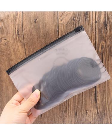 Elastic Hair Bands 2mm (50 Pieces) - No Metal Ponytail Holders for Women, Men, Kids - Black - Buy Online on GoSupps.com