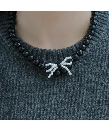 Shop Oralgos Handmade Crystal Pearl Necklace - Elegant Choker & Collarbone Chain for Women & Girls - Buy Online on GoSupps.com