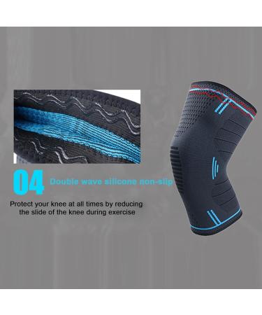 Adjustable Knee Wrap Compression Sleeve | Non-Slip Knee Support for Runners Basketball & Volleyball | XL Knee Braces for Men & Women - Buy Online on GoSupps.com