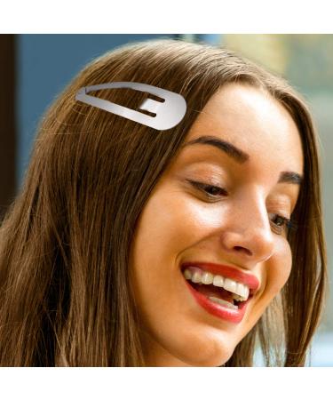 30-Piece Large Metal Snap Hair Clip Set for Girls and Women - Non-Slip Barrettes in Gold, Silver, and Black - Buy Online on GoSupps.com