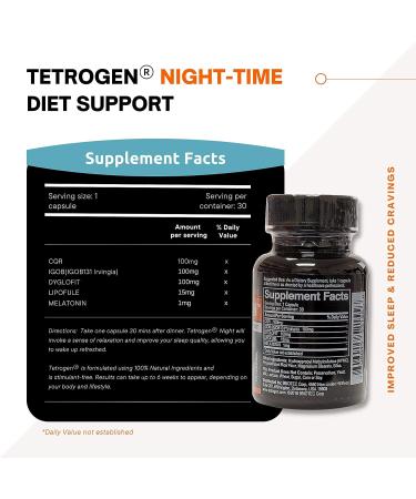Tetrogen Weight Management Supplement - Metabolism Balancing, Fat Cell Shrinking Formula (30 Day Supply) - Buy Online on GoSupps.com