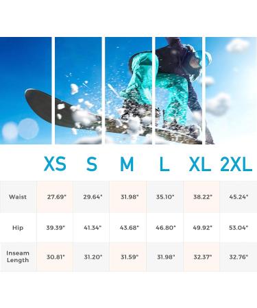 Wantdo Women's Mountain Insulated Snow Waterproof Ski Pants, Medium Black - Buy Online on GoSupps.com