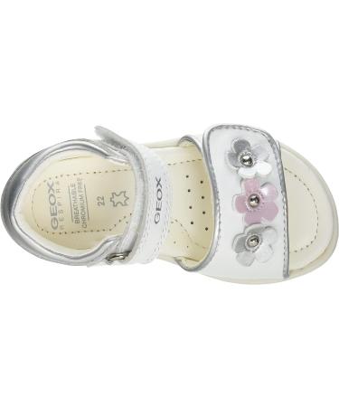 Geox Baby Girls B Verred D Sandals - 6 UK White - Buy Online on GoSupps.com