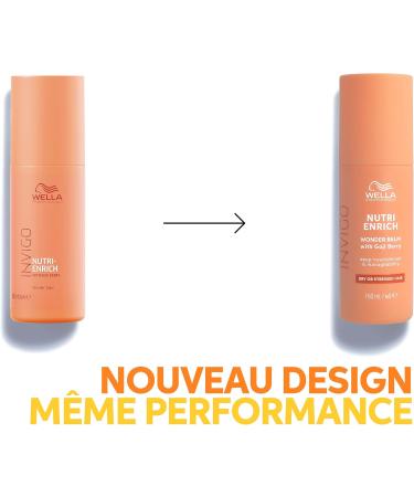 Wella Professionals Invigo Nutri Enrich Nourishing and Detangling Wonder Balm with Oleic Acid and Goji Berries - Restores Dry and Damaged Hair 150ml - Buy Online on GoSupps.com