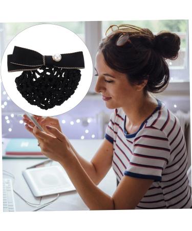 FRCOLOR Net Pocket Butterfly Barrettes Mesh Hair Snood Clip Hairnet Lace Bow Christmas Bows Hair Clip Chinese Decor Mesh Hair Snood Decor Headband Stainless Steel Temperament Miss 11.5x7cm Black - Buy Online on GoSupps.com