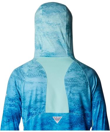Columbia Men's Super Terminal Tackle Vent Hoodie Gulf Stream PFG Camo Gradient - Size Large | [Your Company Name] - Buy Online on GoSupps.com