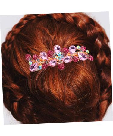 Beaupretty Metal Hair Clip rhinestone clip metal clips for women barrettes for women thin spring clip styling clip Miss fancy rhinestones Spring Hair Clips - Buy Online on GoSupps.com