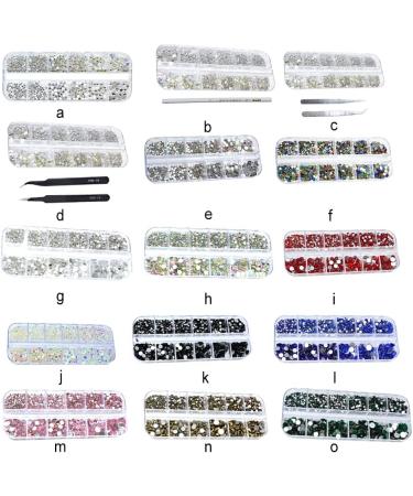 AUklOPVZZ Micro Nail Beads Crystal Rhinestones Professional Gravel Stone DIY Supplies Versatile Usages Eye-catching for Home Use 11color 1440 - Buy Online on GoSupps.com