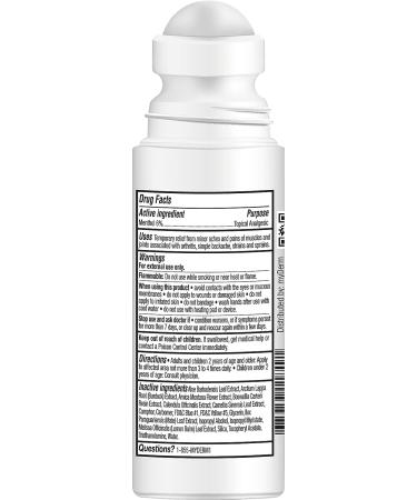 Myderm PRO Freeze Roll-On 3 fl oz - Extra Strength 6% Menthol - Hands-Free Topical Support - Made in USA - Buy Online on GoSupps.com