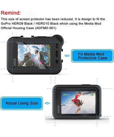 Taisioner Screen Protector for GoPro HERO 11/10/9 Black - Tempered Glass Protective Foils with Lens Cover Kit - Buy Online on GoSupps.com