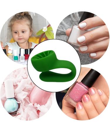 Fulenyi Wearable Nail Polish Holder | Wearable Manicure Display Tools | Anti Slip Grip Suction Flexible Soft Silicone Nail Polish Holder For Nail Organizer Display Green - Buy Online on GoSupps.com
