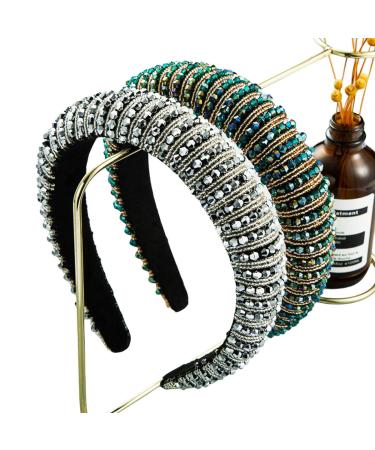 Scicent Wedding Hair Jewelry - Rhinestone & Crystal Hair Band for Women & Girls | Silver Fashionable Glittering Headflows - Buy Online on GoSupps.com