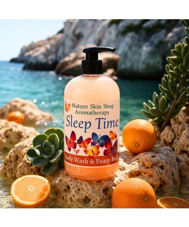 Nature Skin Shop Sleep Time Shower Gel - 16.5 Sixteen Ounces - Calming Aromatherapy Body Wash with Lavender & Chamomile for a Relaxing Bedtime Ritual - Sulfate-Free - Buy Online on GoSupps.com