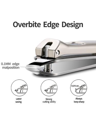 Medical Grade Stainless Steel Nail Clippers & Cuticle Clipper - Sharp & Durable Cutter for Men and Women (M-1110plus) - Buy Online on GoSupps.com
