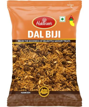 Haldiram's Dal Biji - 200g (Pack of 10) - Crispy and Spicy Lentil Snack | Authentic Indian Flavor | Perfect Tea-time Snack | Family Pack Spicy 200.00 g (Pack of 10) - Buy Online on GoSupps.com