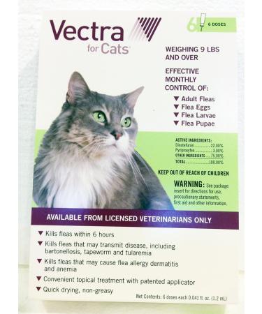 Vectra Green for Large Cats Over 9 Pounds USA Version EPA Registered (Controls Fleas in All Stages) by Unknown