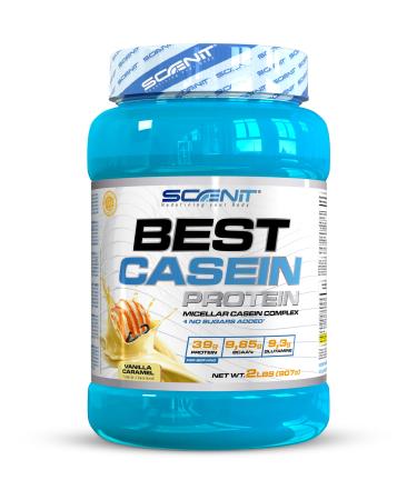 Best Casein Protein - Casein Protein - Misselar Casein - Casein - Casein Protein - Micellar Casein - Protein Casein (907 g Vanilla Caramel)