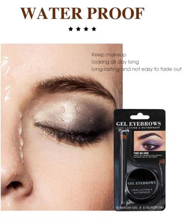 Colorful eyebrow cream waterproof three-dimensional stereotypes above the color eyebrows (01) - Buy Online on GoSupps.com