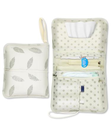 Nesritoy baby diaper bag with diaper pad - diaper bag for on the go with lots of space small diaper bag with elastic (22 * 18cm) beige - Buy Online on GoSupps.com