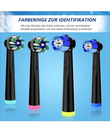 16-Piece Compatible Oral-B Electric Toothbrush Replacement Heads - 8 Precision Clean & 8 Cross Clean - Family Value Pack - Buy Online on GoSupps.com